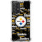 NFL Pittsburgh Steelers Black Blast Galaxy A52 5G Clear Case